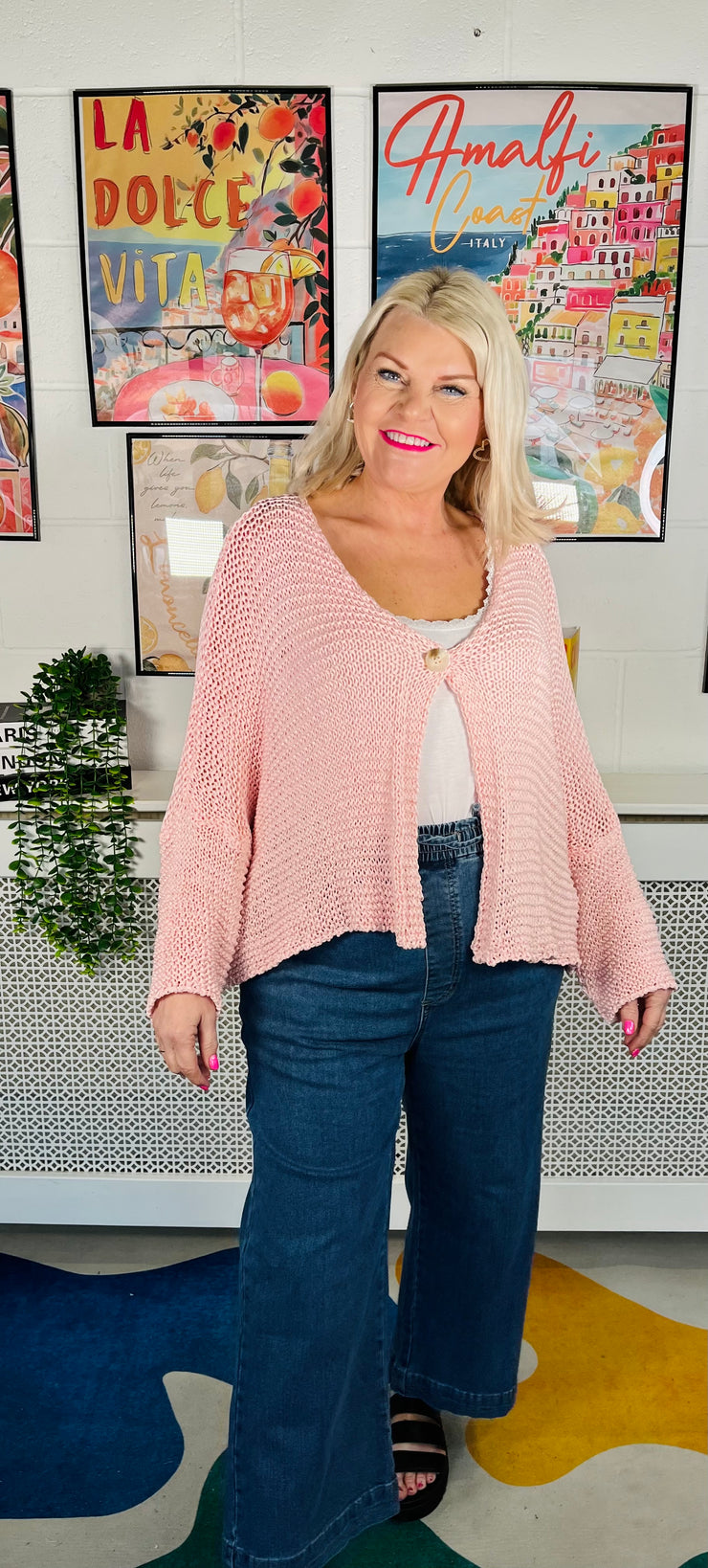 Cotton Candy Cardigan - Baby Pink