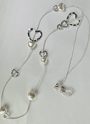 Pearl Romance Heart Chain