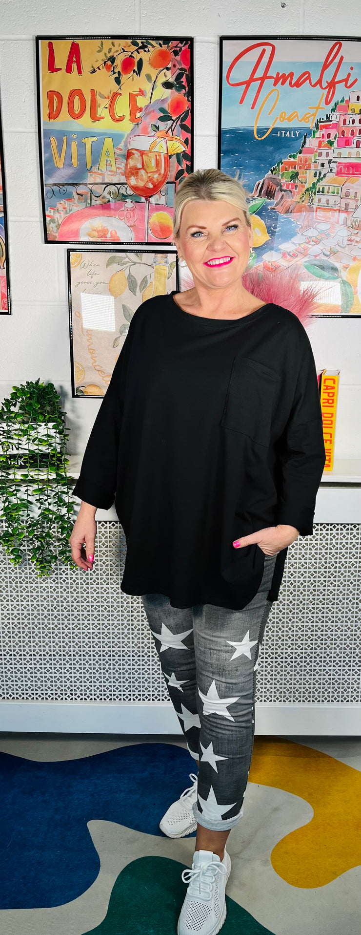 Larkstone Tunic Top - Black