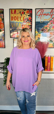 Janine Floaty Top - Lilac