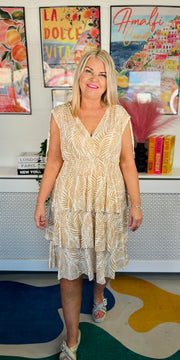 Layers In Paradise Dress - Natural