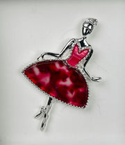 Beautiful Ballerina Magnetic Brooch