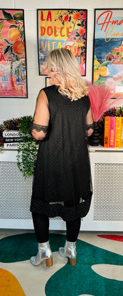 Dazzle In Lace Dress - Black