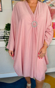 Starlight Sway Kaftan Dress - Pink