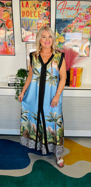 Sunset Soirée Luxury Dress - Blue