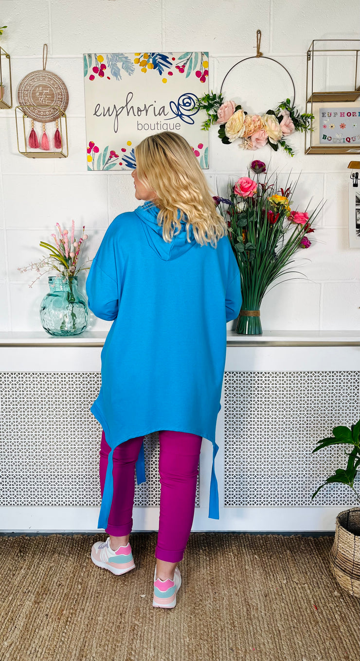 Pure Haven Hoodie - Electric Blue