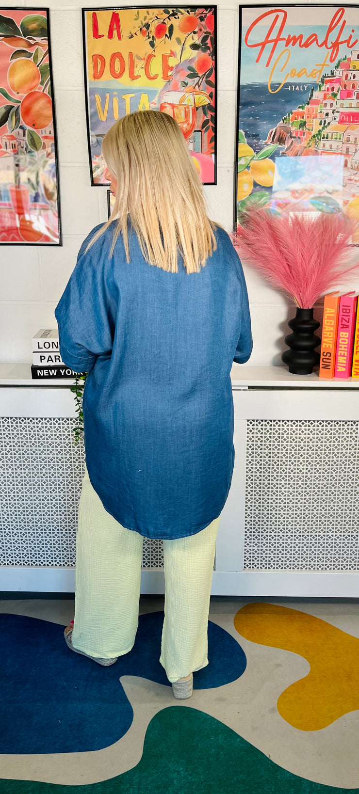Classic And Cool Denim Shirt - Mid  Denim