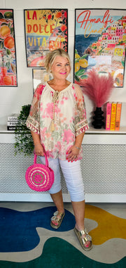 Eden Essence Boho Top - Pink