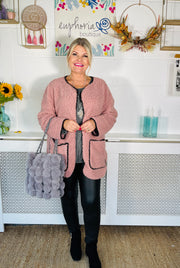 Liberty Teddy Jacket - Baby Pink