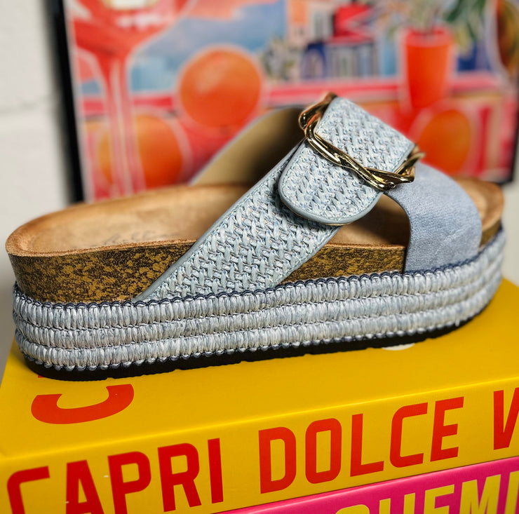 Beachy Stroll Sliders - Baby Blue