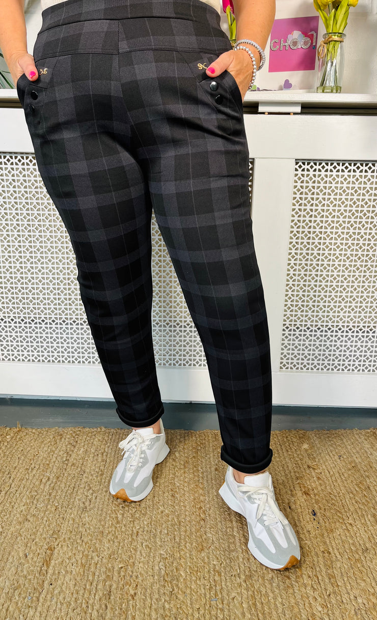 Checked treggings deals