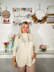 Beaded Weave Necklace - White