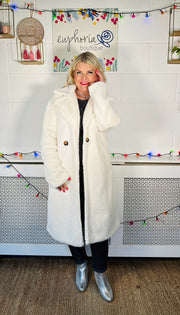 Tromso Faux Fur Coat - Winter White