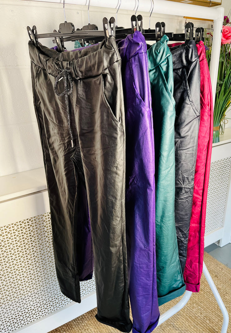 Leatherette Magic Trousers