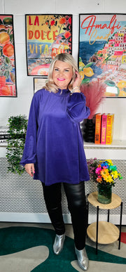 Sinead Velour Top -  Purple