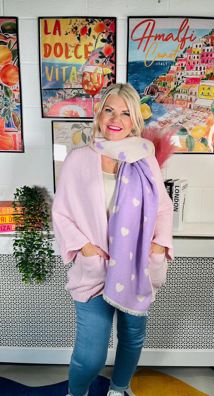 Snuggle Up Knitted Cardigan - Baby Pink