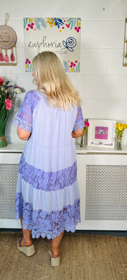 Blair Bardot Dress - Lilac
