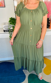 Charlottes Choice Maxi Dress - Khaki