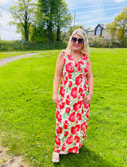 Posey Maxi Dress - Red