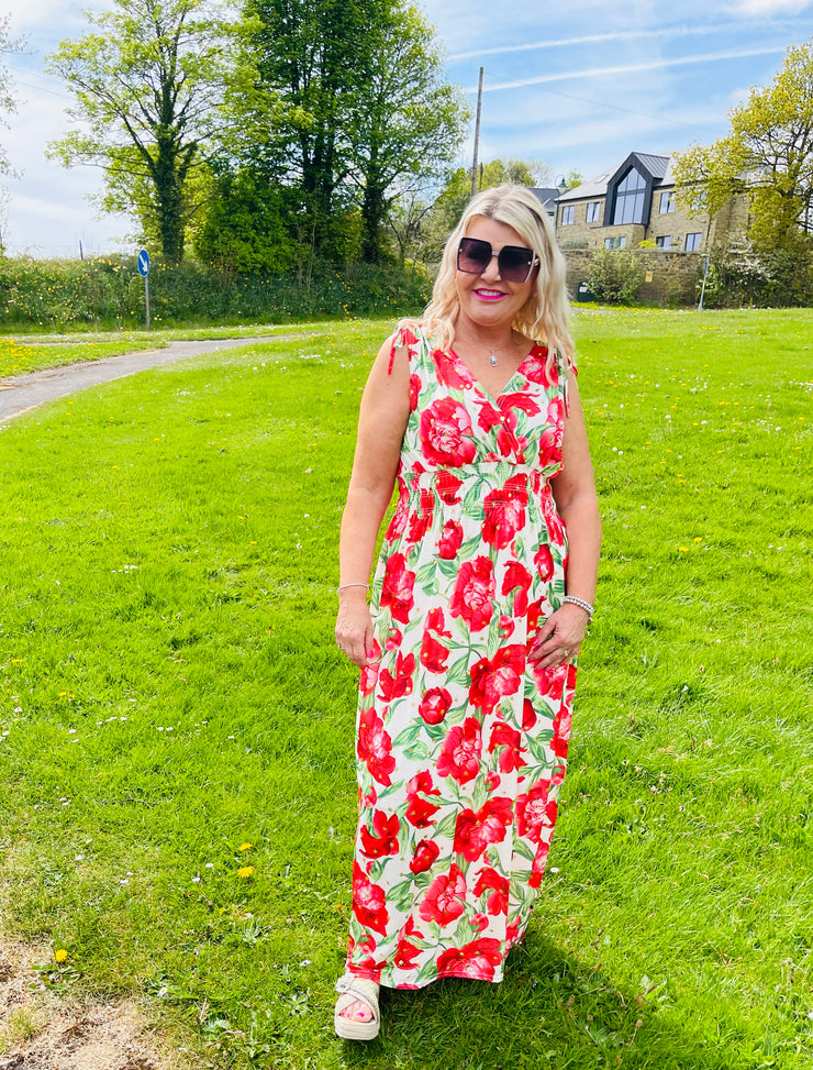 Posey Maxi Dress - Red