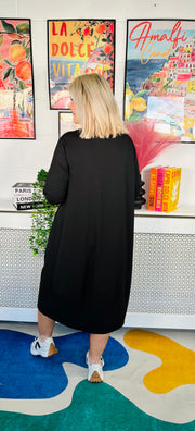 Fallow Casual Jersey Dress - Black