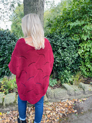 Sweet And Cosy Knit - Maroon