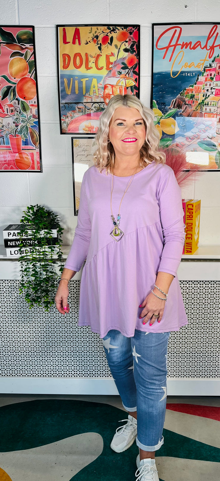 London Tunic Top - Lilac