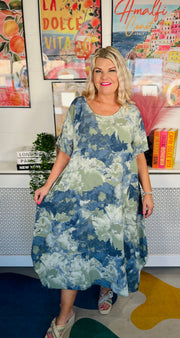 Dream Swirl Dress - Khaki