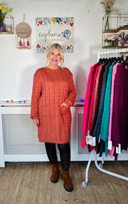 Edinburgh Knitted Dress - Blush