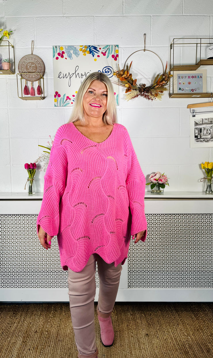 Sweet And Cosy Knit - Bubble Gum Pink