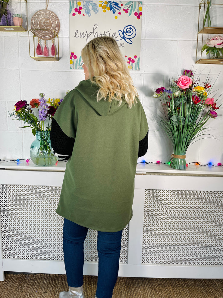 Jessie Zip Up Hoodie - Khaki