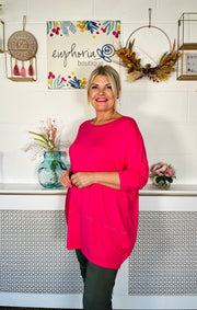 Sparkle In Elegance Jumper - Hot Pink