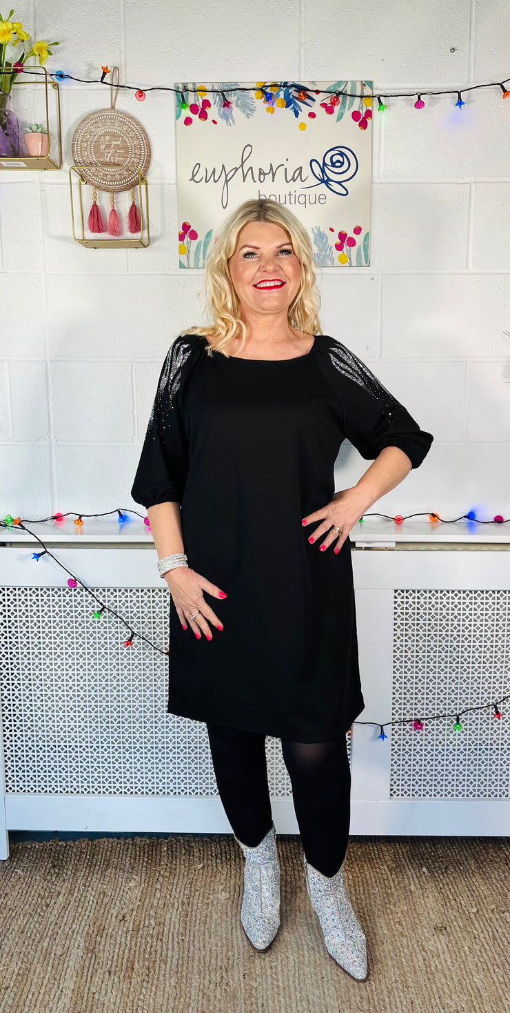 Monroe Midi Dress - Black