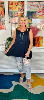 The Daily Essential Tank Top - Navy