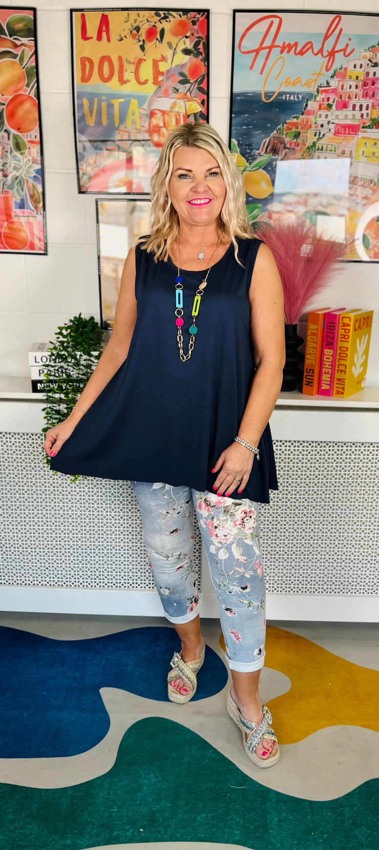 The Daily Essential Tank Top - Navy