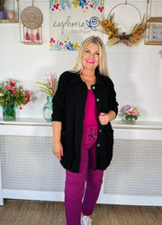 Lola Mae button up jacket - Black