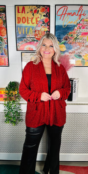 Gatsby Glitter Jacket - Red