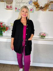 Lola Mae button up jacket - Black