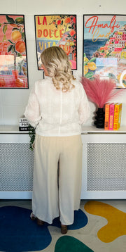 Dazzle Dream Summer Cardigan - Vanilla