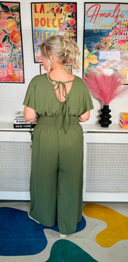 Picnic Perfect Jumpsuit - Khaki