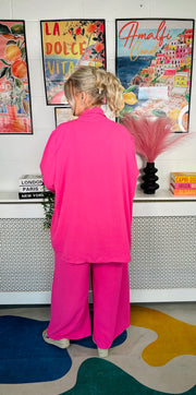 Darling Unstructured  Blazer - Lipstick Pink