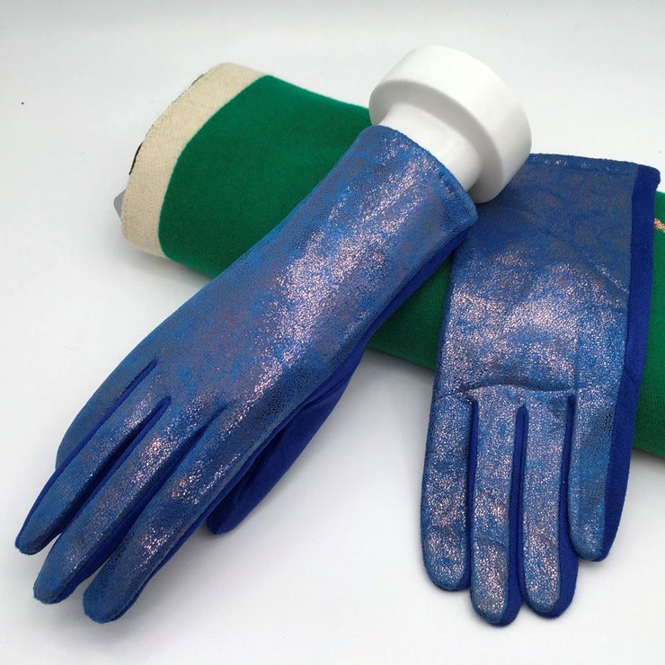 Mystic Metallic Gloves - Navy