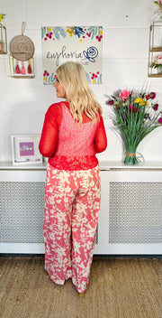 Ivy Chic Cover up - Raspberry