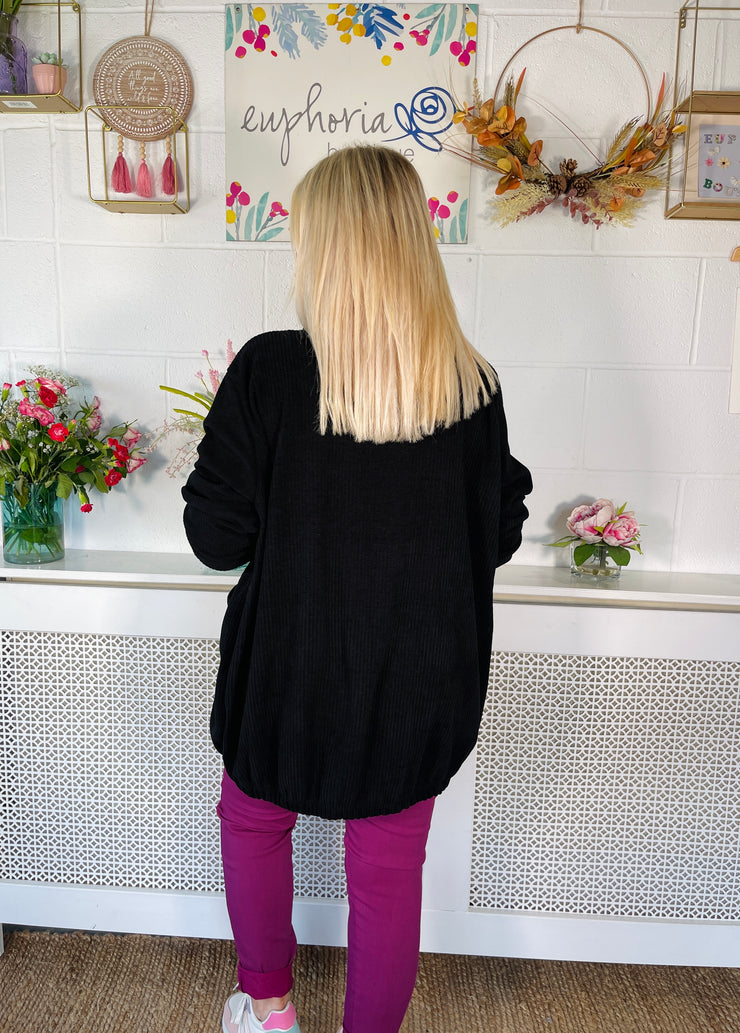 Lola Mae button up jacket - Black