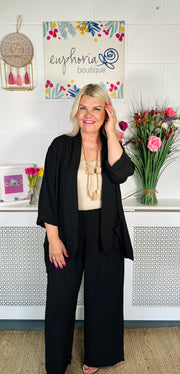 Darling Unstructured  Blazer - Black