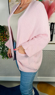 Snuggle Up Knitted Cardigan - Baby Pink