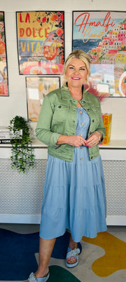 Sleek Sophistication Jacket - Khaki