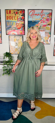 Duskora Boho Dress - Khaki