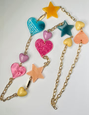 Langley Hearts and Stars Necklace - Multi