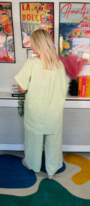 Valetta 2 Piece Trouser Set - Green